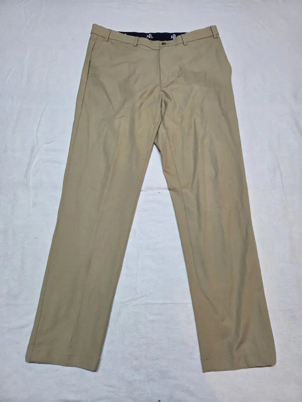 lauren ralph lauren dress pants mens 36x32 Khaki
